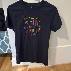 FC Barcelona Navy Graphic T-Shirt